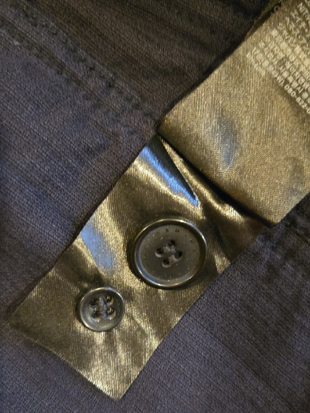 Men's Dark Navy Corduroy Shirt Jacket - Picture 4 of 5